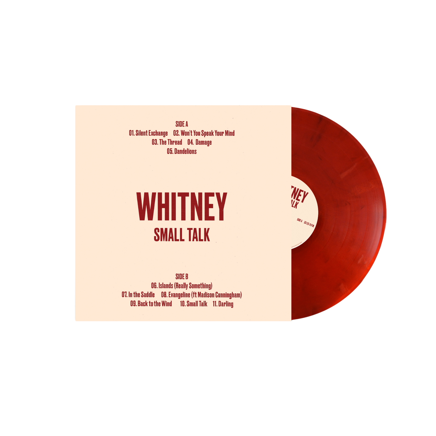 Whitney “Small Talk” - Crimson Moon Vinyl (Store Exclusive)
